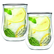 Vialli Design set of 2 double-walled glasses 300ml, diamante 5844 - Glass