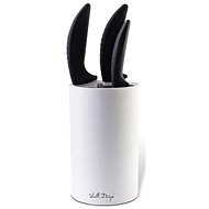 Vialli Design Knife stand, universal, white, BIANCO 5787 - Knife Block