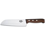 Victorinox nůž kuchyňský SANTOKU rýhované ostří 17cm s dřevěnou rukojetí - Kuchyňský nůž