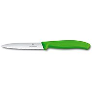 VICTORINOX Vegetable knife with corrugated blade 10 cm green - Kitchen Knife