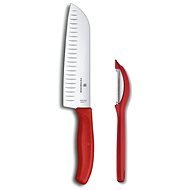 VICTORINOX Japanese knife SANTOKU 17cm, peelerer as a gift - Kitchen Knife