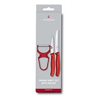 Victorinox 2er-Set Messer mit Universalschaber rot - Satz