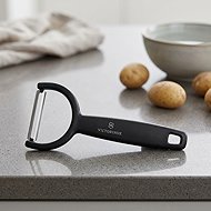 VICTORINOX Scraper Rho with straight blade black - Potato Peeler
