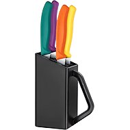 Victorinox Set Swiss Classic, block with steak & pizza knives 5 pcs coloured - Knife Set