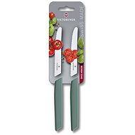 VICTORINOX Swiss Modern Set of 2 tomato knives sage green - Knife Set