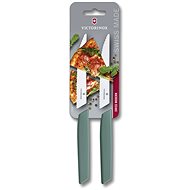 VICTORINOX Swiss Modern Set of 2 steak knives sage green - Knife Set