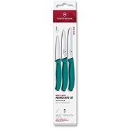 Victorinox Swiss Classic Paring Knife Set, Straight/Wavy, Green, Box, 3pcs - Knife Set