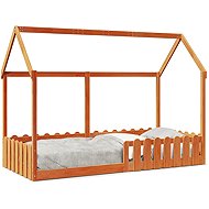 vidaXL Children's house bed 90 × 200 cm 850688, Brown - Bed