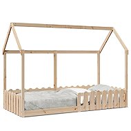 vidaXL Children's house bed 90 × 190 cm 850692, Brown - Bed