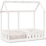 vidaXL Children's house bed 70 × 140 cm 850699, White - Bed