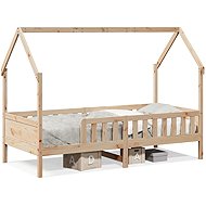 vidaXL Children's house bed 90 × 200 cm 850701, Brown - Bed