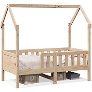 vidaXL Children's house bed 70 × 140 cm 850713, Brown - Bed