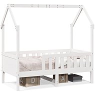 vidaXL Children's house bed 70 × 140 cm 850714, White - Bed