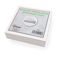 Vikpap VK025 Large white glued cube 8,5 × 8,5 × 2,2 cm - Memo Pad