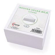 Vikpap VK020 Large white glued cube 9 × 9 × 4,5 cm - Memo Pad