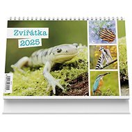 VIKPAP Table calendar Animals 2025, 22 × 14,8 cm - Desk Calendar