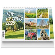 VIKPAP Table calendar Tips for trips 2025, 22 × 14,8 cm - Desk Calendar