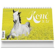 VIKPAP Table calendar Horses 2025, 22 × 14,8 cm - Desk Calendar