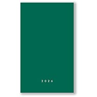 VIKPAP týdenní 2026, zelený, 10 × 17 cm - Planner