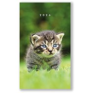 VIKPAP týdenní Kočka 2026, 10 × 17 cm - Planner
