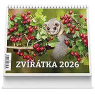 VIKPAP Animals 2026, 17,5 × 14 cm - Desk Calendar
