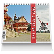 VIKPAP Tips for trips 2026, 17,5 × 14 cm - Desk Calendar