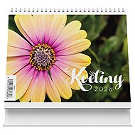 VIKPAP Flowers 2026, 17,5 × 14 cm - Desk Calendar