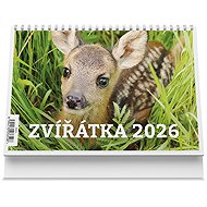 VIKPAP Animals 2026, 22 × 14,8 cm - Desk Calendar