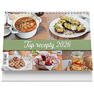 VIKPAP Top recipes 2026, 22 × 14,8 cm - Desk Calendar