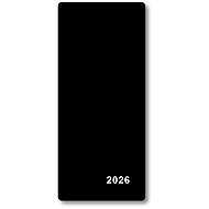 VIKPAP měsíční 2026, černý, PVC, 8 × 18 cm - Planner