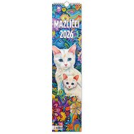 VIKPAP Pets 2026, 10 × 45 cm - Wall Calendar