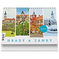 Vikpap Castles and Chateaux 2027, 22 × 14.8cm - Desk Calendar