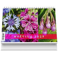Vikpap Flowers 2027, 22 × 14.8cm - Desk Calendar