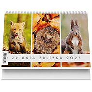 Vikpap Animals Up Close 2027, 22 × 14.8cm - Desk Calendar