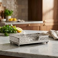 LENE BJERRE Bethel Napkin holder 17,5 cm, silver - Napkin Holders