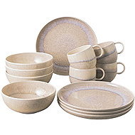 VILLEROY & BOCH Breakfast Set for 4 from the Perlemor Sand Collection - Dish Set