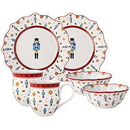 VILLEROY & BOCH Toy's Delight Nutcracker Christmas Breakfast Set for Two 6 pcs - Dish Set