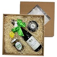 Spring package Velveteen green with sheep - Wine