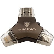 Viking USB Flash Drive 3.0 4-in-1 128GB Black - Flash Drive