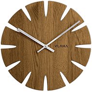 VLAHA Oak clock with silver hands - Wall Clock