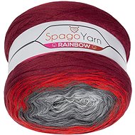 BELLATEX SpagoYarn Rainbow 250 g - 15 šedá, červená, vínová - Yarn