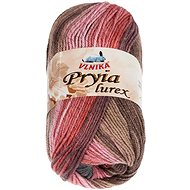 BELLATEX Yarn Pryia lurex 100 g - 303 pink, brown - Yarn