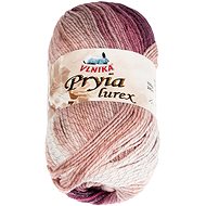 BELLATEX Yarn Pryia lurex 100 g - 304 pink, burgundy - Yarn