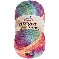 BELLATEX Yarn Pryia lurex 100 g - 308 yellow, pink, blue - Yarn