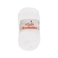 BELLATEX Yarn Bamboo 50 g - 1 white - Yarn