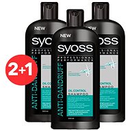 SYOSS Anti-Dandruff Platinum Anti-Grease 3 x 500 ml - Shampoo