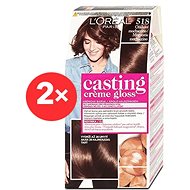 LORÉAL CASTING Creme Gloss 518 Hazelnut mochaccino 2 × - Hair Dye