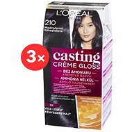 ĽORÉAL CASTING Creme Gloss 210 Blue-black 3 × - Hair Dye