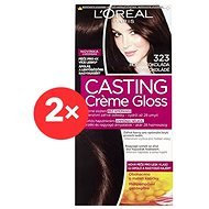 ĽORÉAL CASTING Creme Gloss 323 Dark chocolate 2 × - Hair Dye