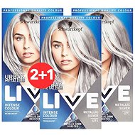 SCHWARZKOPF Live Metallic U71 Metallic Silver 3× - Hair Dye